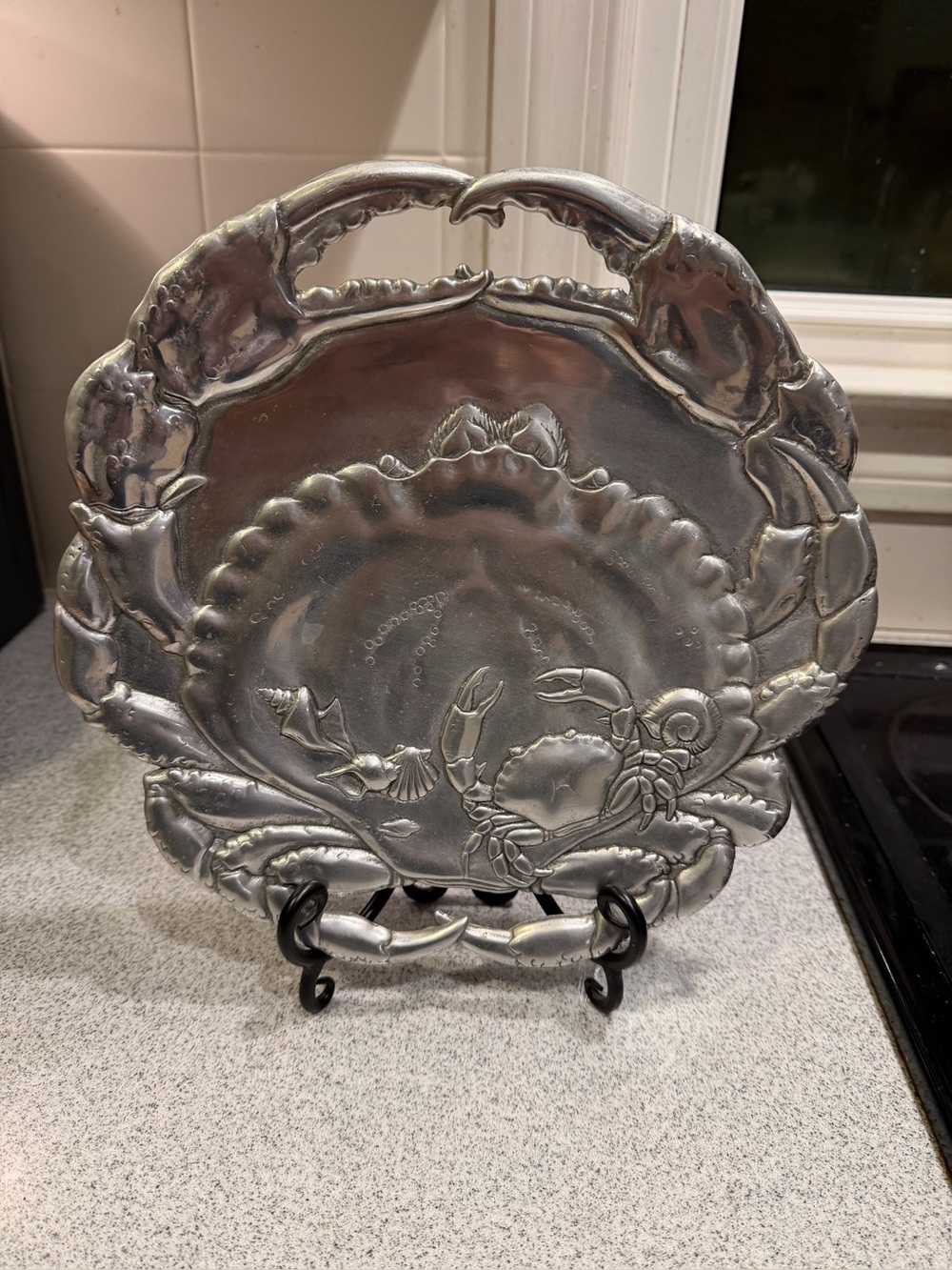 Vtg 1997 Arthur Court 12” Crab Platter
